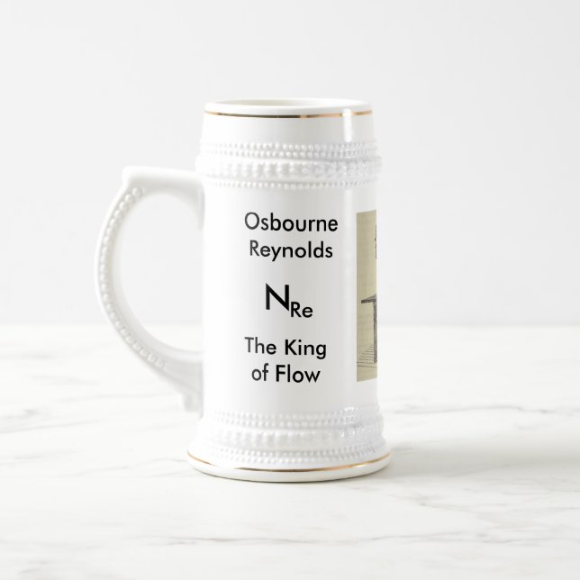 Caneca De Cerveja Osbourne Reynolds, the King of Flow (Esquerda)