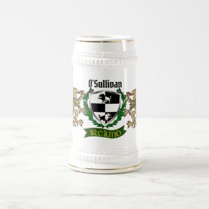 Caneca De Cerveja O'Sullivan/Sullivan Irish Shield Personalizado