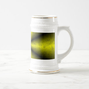 Caneca De Cerveja Ouro Amarelo Arco-íris Preto em Leatheroptik