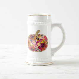 Caneca De Cerveja Ouro Pumpkin & Floral Delight Coffee Mug