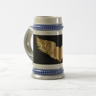 Caneca de cerveja ouro Wings 22 oz