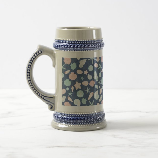 Caneca De Cerveja padrão de conchas (Esquerda)