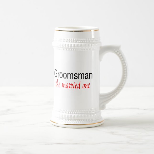 Caneca De Cerveja Padrinho de casamento (casado) (Direita)