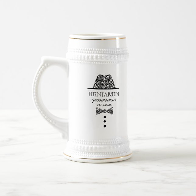 Caneca De Cerveja Padrinho de casamento de casamento (Esquerda)