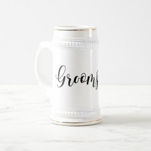 Caneca De Cerveja Padrinho de casamento que Wedding o laço