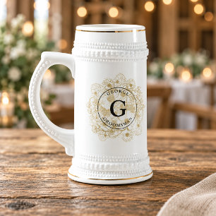 Caneca De Cerveja Padrinhos de Casamento Elegantes