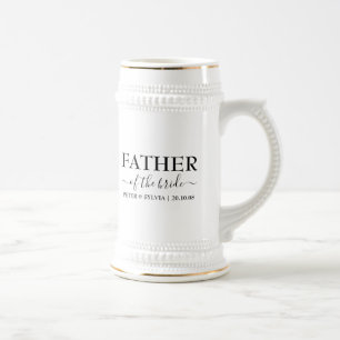 Caneca De Cerveja Pai Da Festa de casamento Da Noiva