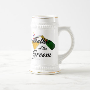 Caneca De Cerveja Pai do brinde de Champagne do noivo