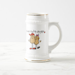 Caneca De Cerveja Pai - Louco pela Minha Filha Camisetas e Presentes
