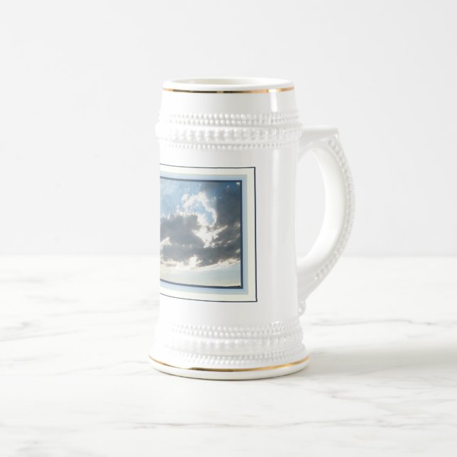 Caneca De Cerveja Paisagem Céu (Frente Esquerda)