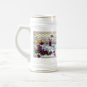 Caneca De Cerveja Paisagem de inverno da ROMANTICA com painéis