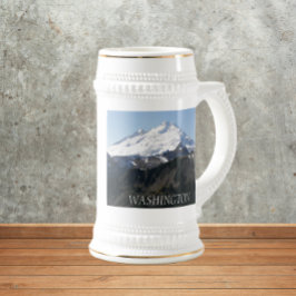 Caneca De Cerveja Paisagem do Monte Baker do Estado de Washington