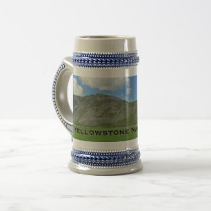 Caneca De Cerveja Paisagem Natural do Parque Nacional Yellowstone