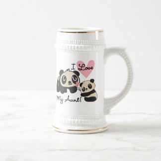 Caneca De Cerveja Pandas eu amo minha tia