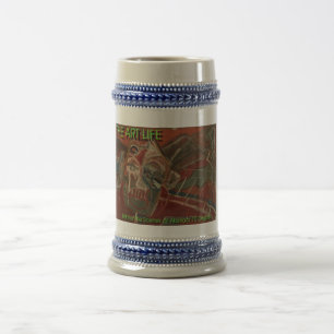 Caneca De Cerveja panfleto de arte vida