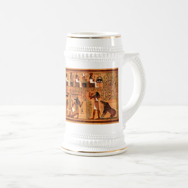 Caneca De Cerveja Papiro Real Egípcio (Frente Esquerda)