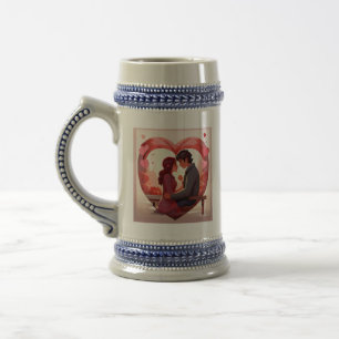 Caneca De Cerveja Pássaros do Amor