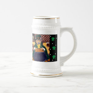 Caneca De Cerveja Pastor Alemão do Dia de São Patrício