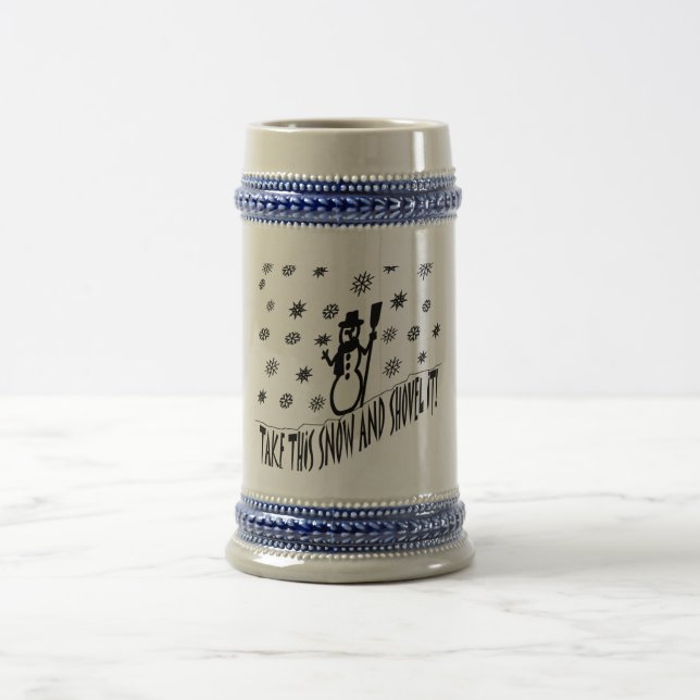 Caneca De Cerveja Pegue esta neve e atire-a (Centro)