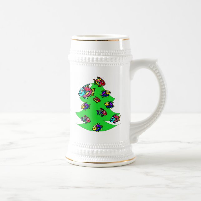 Caneca De Cerveja peixes na árvore de Natal (Direita)