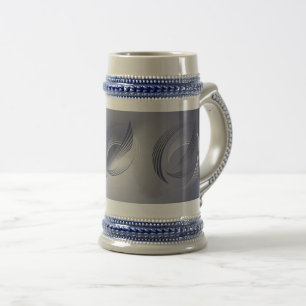 Caneca De Cerveja Penas de creme