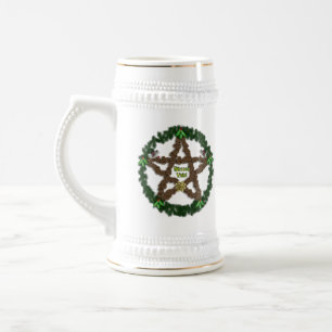 Caneca De Cerveja Pentáculo de Yuletide