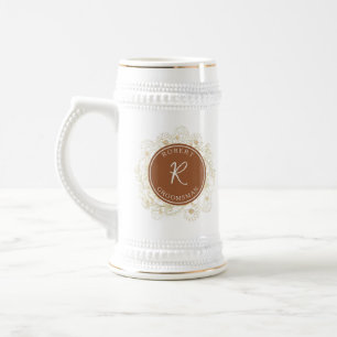 Caneca de Cerveja Personalizada de Terracota para