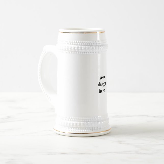 Caneca De Cerveja Personalizar ou personalizar (Frente Esquerda)