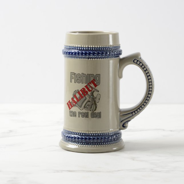 Caneca De Cerveja Pesca De Alabote, Pesca De Enguias (Direita)
