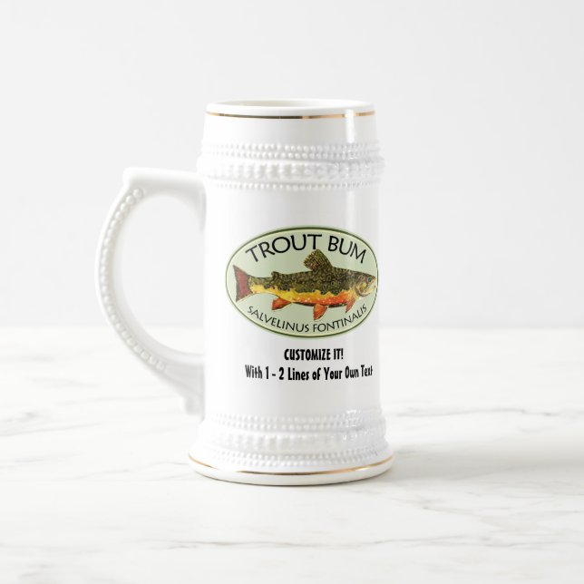 Caneca De Cerveja Pesca Humorística (Esquerda)