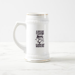 Caneca De Cerveja Pescar um dia ruim