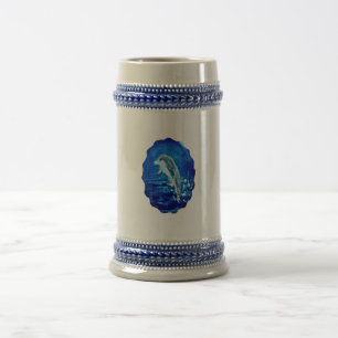 Caneca De Cerveja Pico de golfinho no Mar Azul