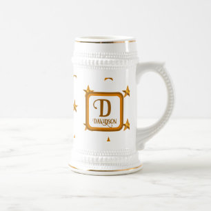Caneca De Cerveja Pingente de Inicial do Nome da Família Estrela Dou