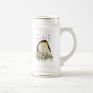 Caneca De Cerveja Pinguins do dia dos namorados