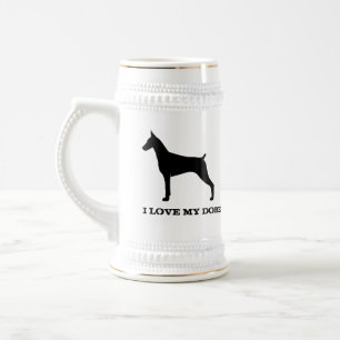Caneca De Cerveja Pinscher Dobermann