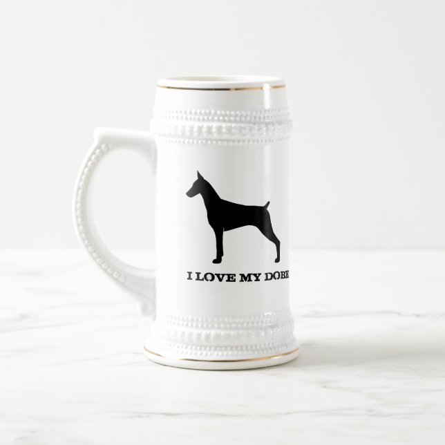 Caneca De Cerveja Pinscher Dobermann (Esquerda)