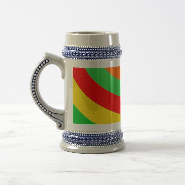 CANECA DE CERVEJA PLACAS DE CHUMBO DE GRANDE GORDURA (Esquerda)