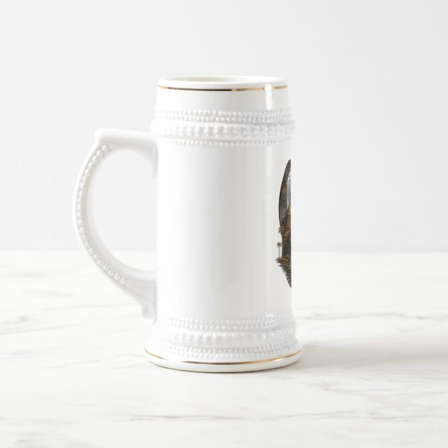 Caneca De Cerveja Poder Silencioso | Grande Design Esfinge Egito (Esquerda)