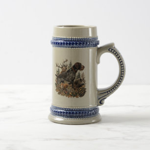 Caneca De Cerveja Pointer Alemão de Capa Cabeluda