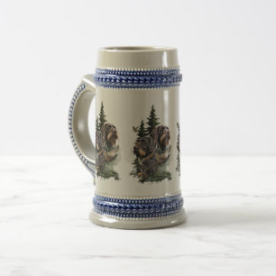 Caneca De Cerveja Pointer Alemão de Pelo Cabeludo