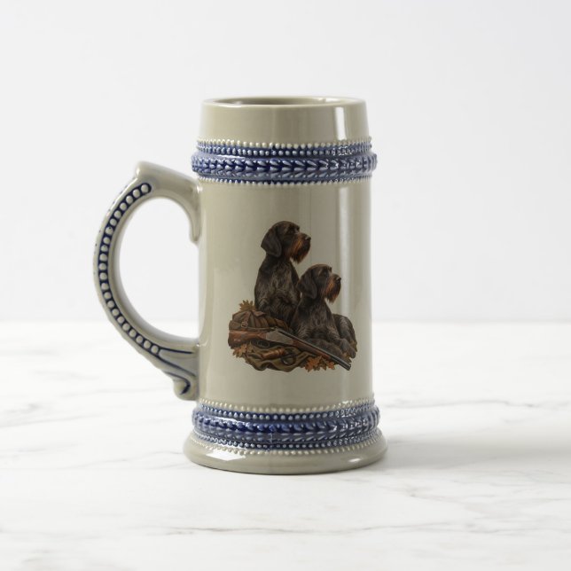 Caneca De Cerveja Pointer Alemão de Pelo Cabeludo (Esquerda)