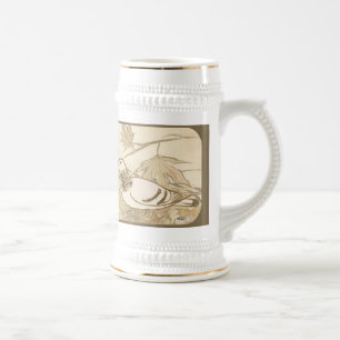 Caneca De Cerveja Pombo na floresta