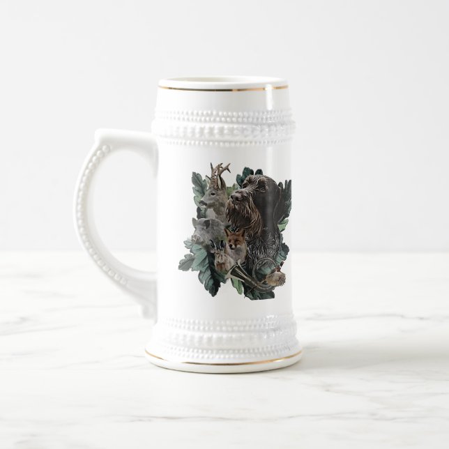 Caneca De Cerveja Ponteiro alemão Wirehaired (Esquerda)