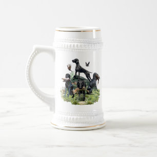 Caneca De Cerveja Ponteiros Curtos da Alemanha Negra