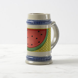 Caneca De Cerveja Pontos de melancia e de polo