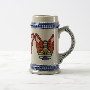 Caneca De Cerveja Pop art de Boston Terrier