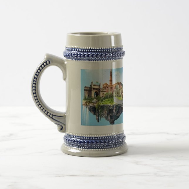 Caneca De Cerveja Porta do Hotel India Lal Kila Taj Indian Mahal (Esquerda)