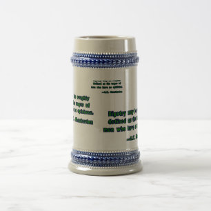 Caneca De Cerveja Preconceito Como Definido Por G.K. Chesterton