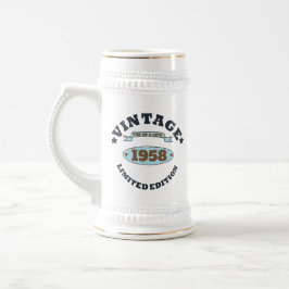 Caneca De Cerveja presente de aniversário de 65 anos personalizado