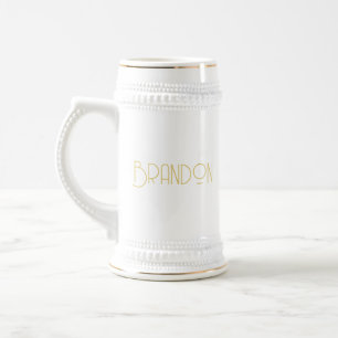 Caneca De Cerveja Presente de Padrinho de casamento personalizado, C
